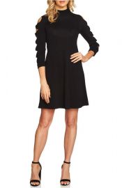 CeCe Bow Sleeve Mock Neck Sweater Dress at Nordstrom